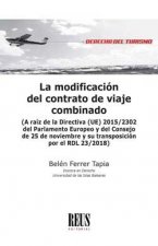 La modificación del contrato de viaje combinado