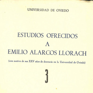 Estudios ofrecidos a Emilio Alarcos Llorach Tomo III