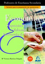 Cuerpo de profesores de enseñanza secundaria. Economia. Supuestos practicos. Volumen iii