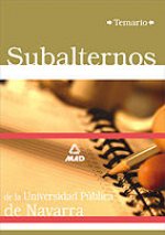 Subalternos de la universidad publica de navarra. Temario