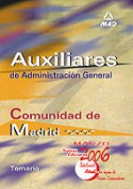 Auxiliares de administración general de la comunidad autónoma de madrid. Temario