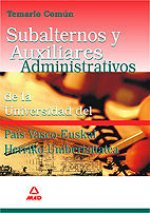 Subalternos y auxiliares administrativos de la universidad del país vasco-euskal herriko unibertsita