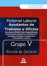 Ayudantes de trabajos u oficios . Grupo v. Temario y test