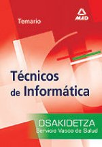 Tecnicos de informatica del servicio vasco de salud-osakidetza. Temario
