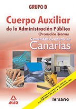 Cuerpo auxiliar de la administracion publica de la comunidad autonoma de canarias. Promocion interna