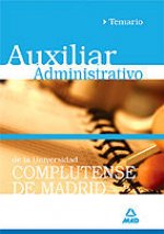 Auxiliares administrativos de la univeridad complutense de madrid. Temario