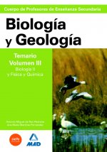 Cuerpo de profesores de enseñanza secundaria. Biología y geología. Temario. Volumen iii. Biología ii