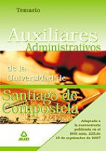 Auxiliares administrativos de la universidad de santiago de compostela. Temario