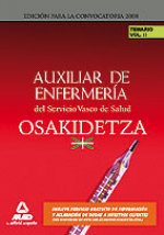 Auxiliares de enfermería del servicio vasco de salud/osakidetza. Temario. Volumen ii