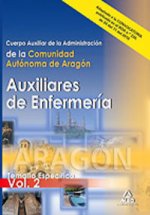Cuerpo auxiliar de la administración de la comunidad autónoma de aragón: auxiliares de enfermería. T