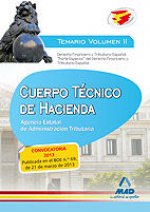 Cuerpo Técnico de Hacienda.Agencia Estatal de Administración Tributaria Temario Volumen II. Derecho