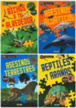 Animales increíbles con pegatinas (4 títulos)