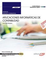 Manual. Aplicaciones informáticas de contabilidad (UF0516). Certificados de profesionalidad. Activid