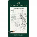 Ołówek Faber-Castell 9000 Art 12 sztuk opakowanie metalowe