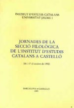 Jornades de la Secció Filològica de l'Institut d'Estudis Catalans a Castelló