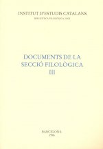 Documents de la secció filològica, III