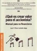 ¿Qué es crear valor para el accionista?