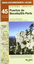 Mapa excursionista puertos de Beceite/Els Ports, E 1:40.000