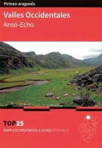 Mapa Top 25 Valles Occidentales. Ansó-Echo