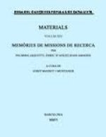 Memòries de missions de recerca. Volum XV