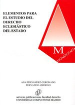 ELEMENTOS PARA EL ESTUDIO DEL DERECHO ECLESIASTICO DEL ESTADO