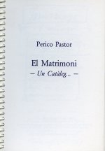 El matrimoni: Un catàleg...