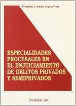 ESPECIALIDADES PROCESALES ENJUICIAMIENTO DELITOS PRIVADOS Y SEMIPRIVADOS