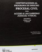 Contestaciones al programa de derecho procesal civil para acceso a las carreras judicial y fiscal I