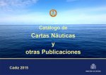 Catálogo de cartas náuticas y otras publicaciones