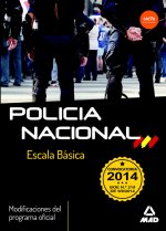 Escala Básica de Policía Nacional. Modificaciones del programa oficial - Convocatoria 2014