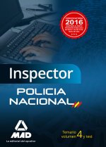 Inspector de Policía Nacional. Temario Volumen 4 y test