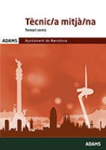 Temari Tècnic/a mitjà/na. Ajuntament de Barcelona