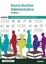 Temario 1 Escala Auxiliar Administrativa Universidad Complutense de Madrid