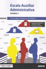 Temario 2 Escala Auxiliar Universidad Autónoma de Madrid