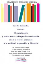 Cuadernos Teóricos Bolonia. Derecho de familia. Cuaderno I. El matrimonio y situaciones análogas de