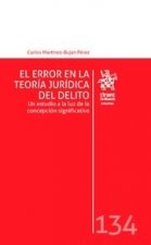 El Error en la Teoría Jurídica del Delito