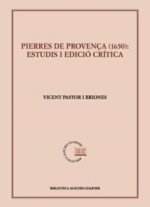 Pierres de Provença (1650): estudis i edició crítica
