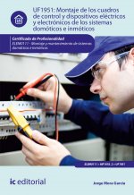Montaje de los cuadros de control y dispositivos eléctricos y electrónicos de los sistemas domóticos