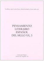 Pensamiento literario espa-ol del siglo XX, 3