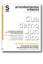 RESOLUCION DEL CONTRATO POR DESOCUPACION DE LA VIVIENDA
