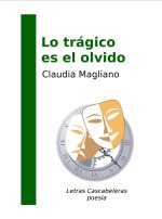 Lo trágico es el olvido