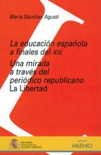 La educación española a finales del XIX