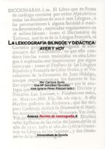 La lexicografía bilingüe y didáctica: ayer y hoy