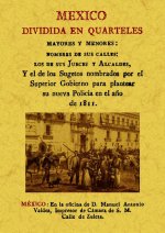 México dividida en quarteles mayores y menores