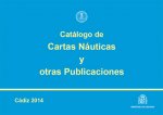 Catálogo de cartas náuticas y otras publicaciones