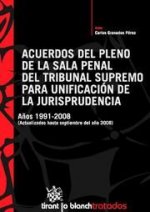 Acuerdos del pleno de la Sala penal del Tribunal Supremo para unificación de la Jurisprudencia