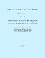 Obra del Cançoner Popular de Catalunya. Volum II. Memòries de missions de recerca, Estudis monogràfi
