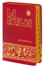 La Biblia Latinoamérica [letra grande] simil-piel roja, canto dorado, con uñeros