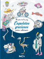 Esqueletos graciosos para colorear