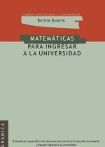 Matemáticas para ingresar a la universidad
